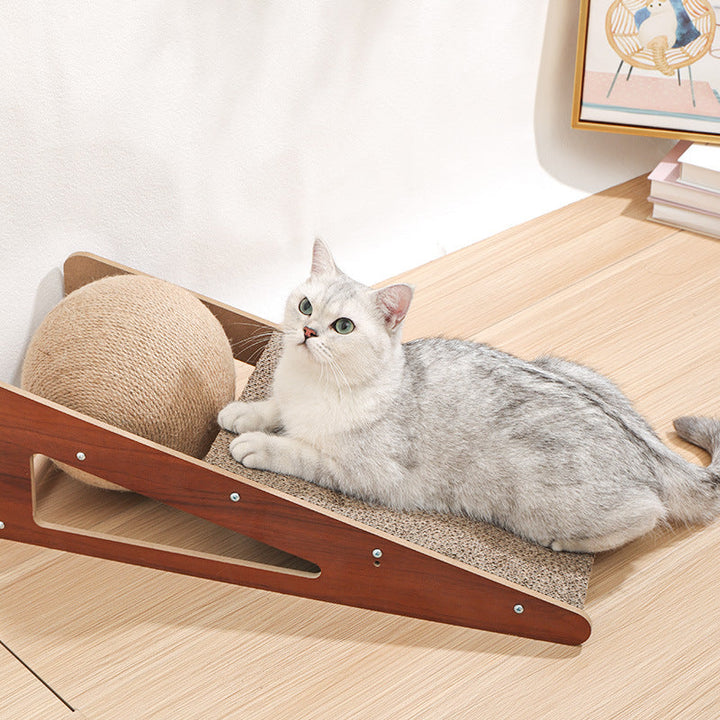 Enhance Your Cat's Playtime with Our Corrugated Paper Pet Scratching Board Toy