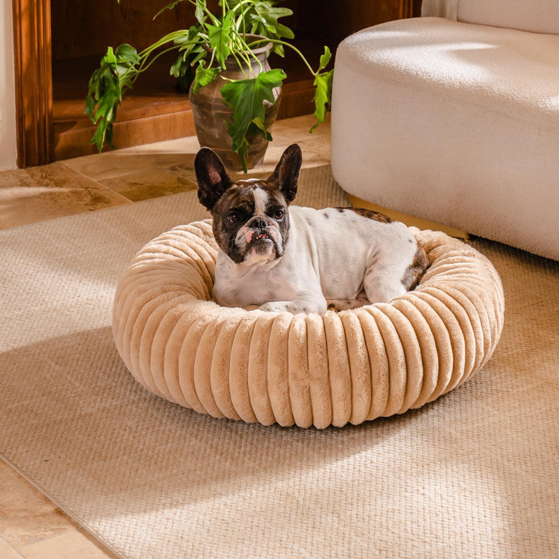 The Ultimate Comfort for Your Furry Friends: Round Long-Hair Plush Pet Bed